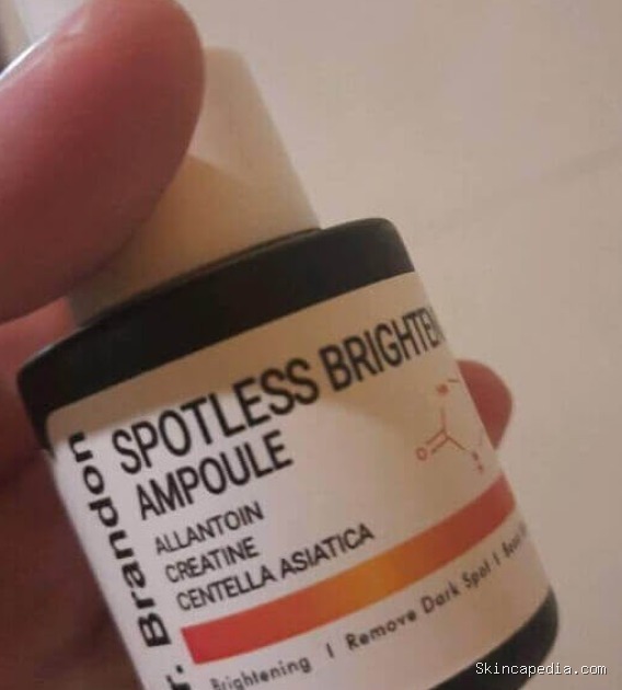 Cek Ingredients Dr. Brandon Spotless Brightening Ampoule, Ampuh?