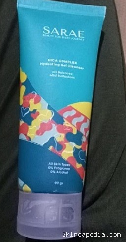 Cek Ingredients Zoya Sarae Cica Complex Hydrating Gel Cleanser