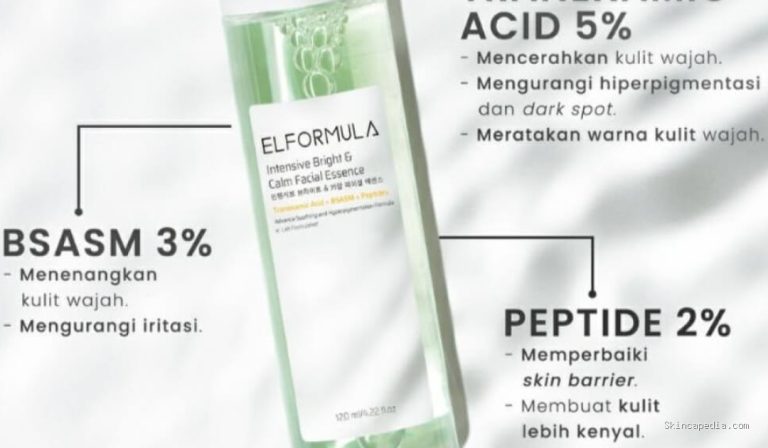 Elformula Intensive Bright & Calm Facial Essence: Bikin Kulit Glowing!