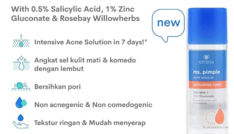 Emina Ms Pimple Toner: Cek Kandungan Rahasia Basmi Jerawat!