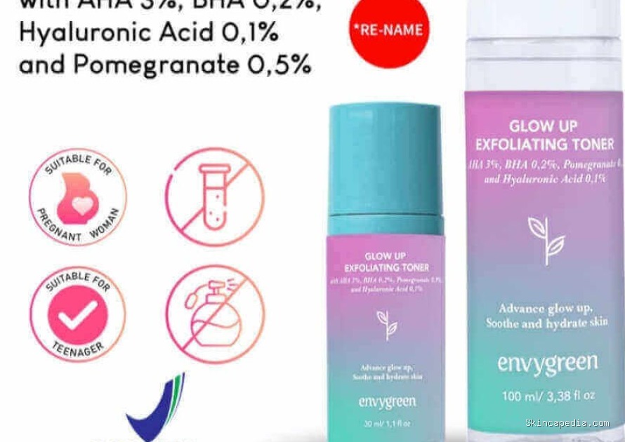 Envygreen Glow Up Exfolliating Toner: Rahasia Kulit Cerah!