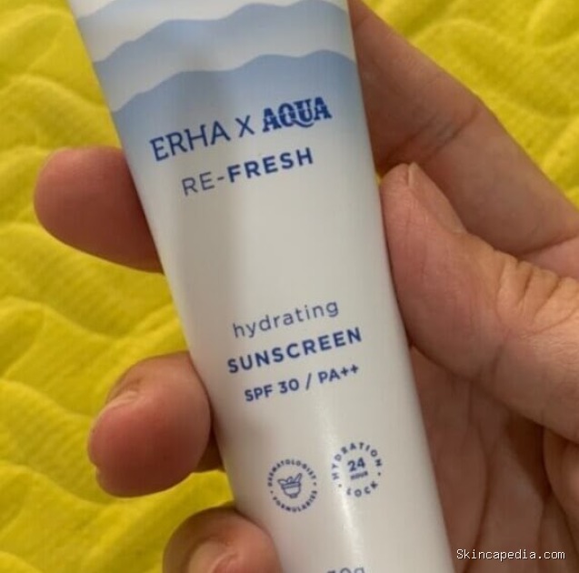 ERHA X AQUA Re-Fresh Hydrating Sunscreen: Ingredients Rahasia SPF 30