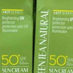 Hot sorry natural green tea sun cream SPF50+ PA+++: Ingredients Rahasia
