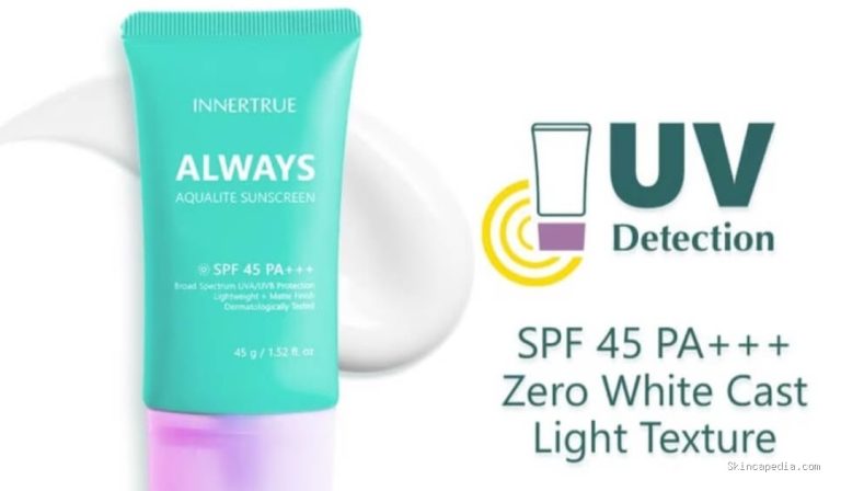Innertrue Always Aqualite Sunscreen SPF 45: Cek Ingredients!