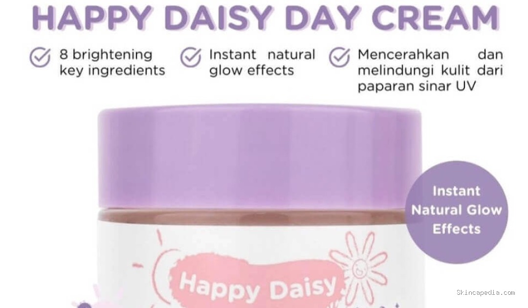 Kindy Glow Happy Daisy Day Cream: Cek Ingredients Ampuh!