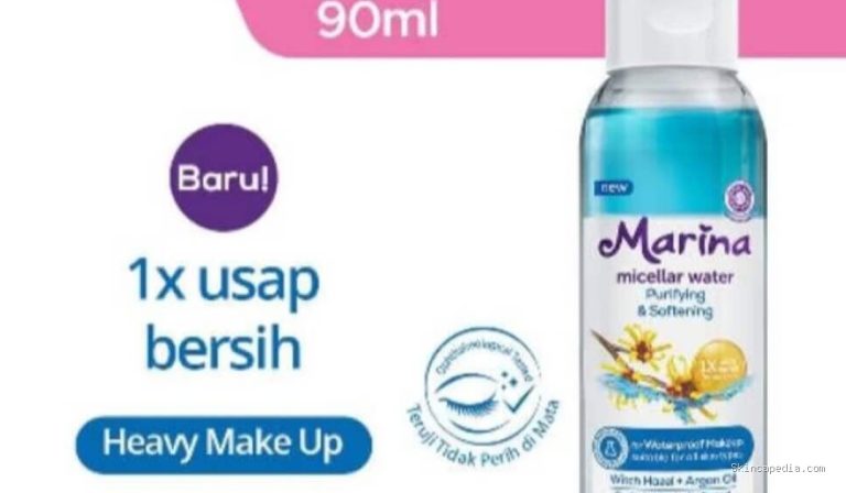 Marina Micellar Water: Ingredients Purifying & Softening Rahasia