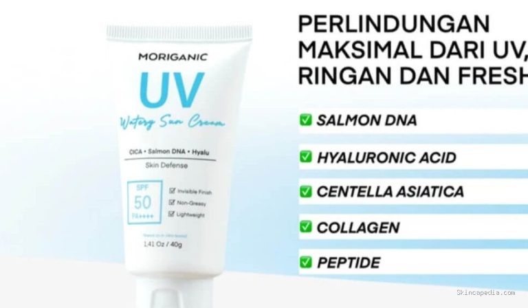 Moriganic Sunscreen UV Watery Sun Cream: Ingredients SPF 50 PA++++