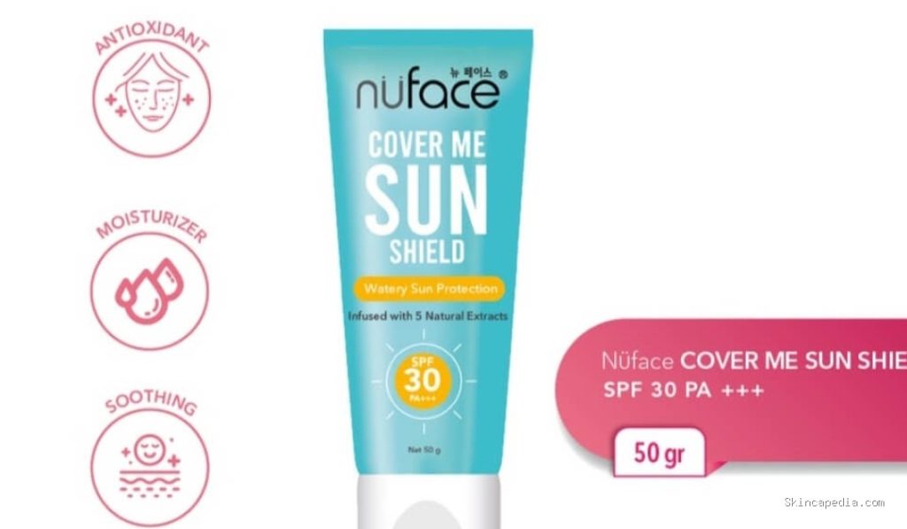 Nuface Cover Me Sun Shield Biru: Ingredients SPF 30 PA+++ Lengkap!