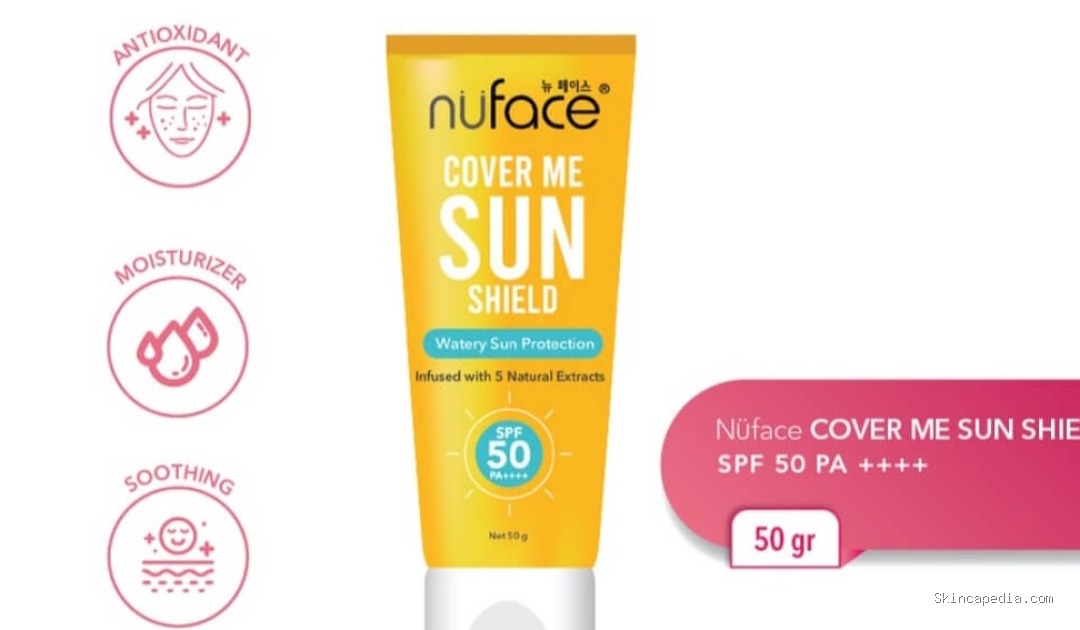 Nuface Cover Me Sun Shield SPF 50 PA++++: Cek Ingredientsnya!