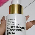 Real White SPF 50 PA+++ Glutathione Sunscreen Spray: Wajah Cerah Seketika