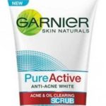 Review Ingredients Garnier Pure Active Anti-Acne White Scrub