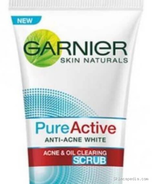 Review Ingredients Garnier Pure Active Anti-Acne White Scrub