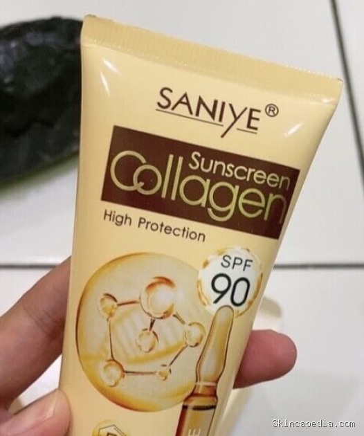 Saniye Sunscreen SPF 90+: Collagen, Whitening, Moisturizing