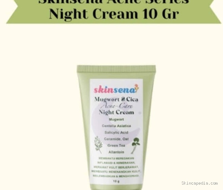 Skinsena Acne-Care Night Cream: Cek Ingredients Rahasia Kulit Bebas Jerawat