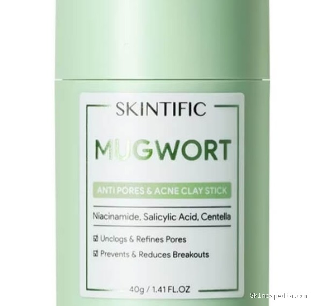 SKINTIFIC Mugwort Acne Clay Stick: Review Kandungan & Manfaatnya