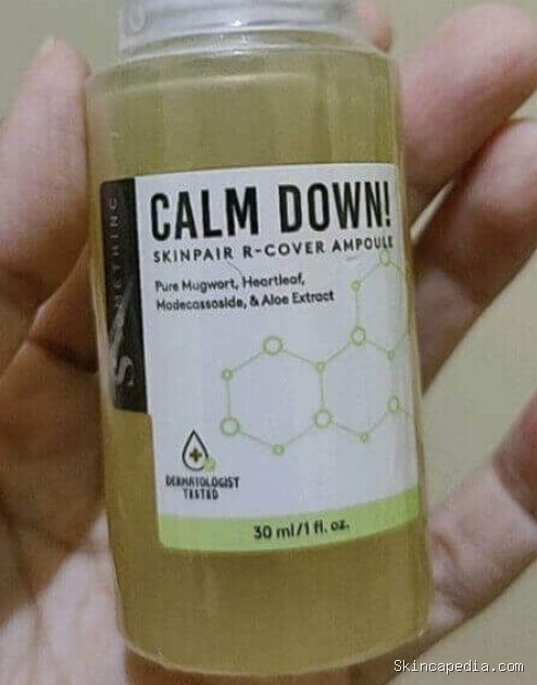 Somethinc Calm Down! Skinpair R-Cover Ampoule: Cek Ingredients