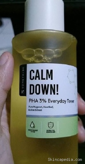 Somethinc Calm Down Toner: Kandungan 3% PHA Bikin Kulit Adem