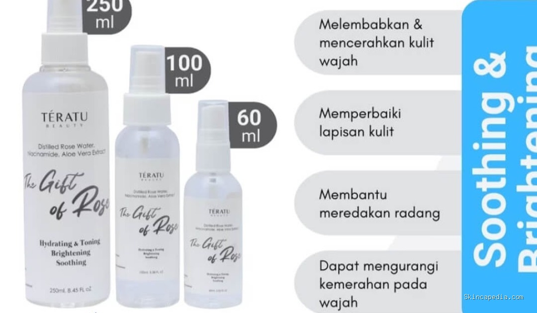 Teratu Beauty The Gift of Rose Toner Spray: Rahasia Kulit Glowing