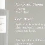 The Aubree Botanical Witch Hazel Toner: Cek Ingredients Lengkap!