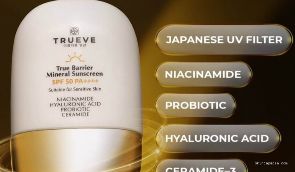 Trueve True Barrier Mineral Sunscreen SPF 50 PA++++: Cek Ingredients!