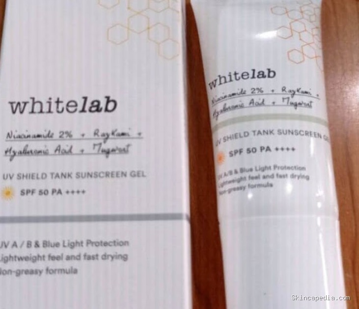 Whitelab UV Shield Tank: Sunscreen Gel SPF++ PA++++ Ampuh